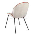 New design dining chair white leather Beetle Chair